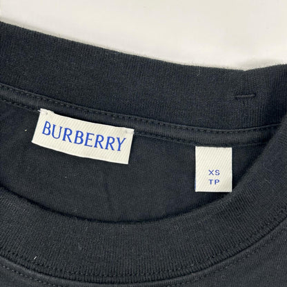 BURBERRY Black Nova Check EKD T-Shirt Size XS