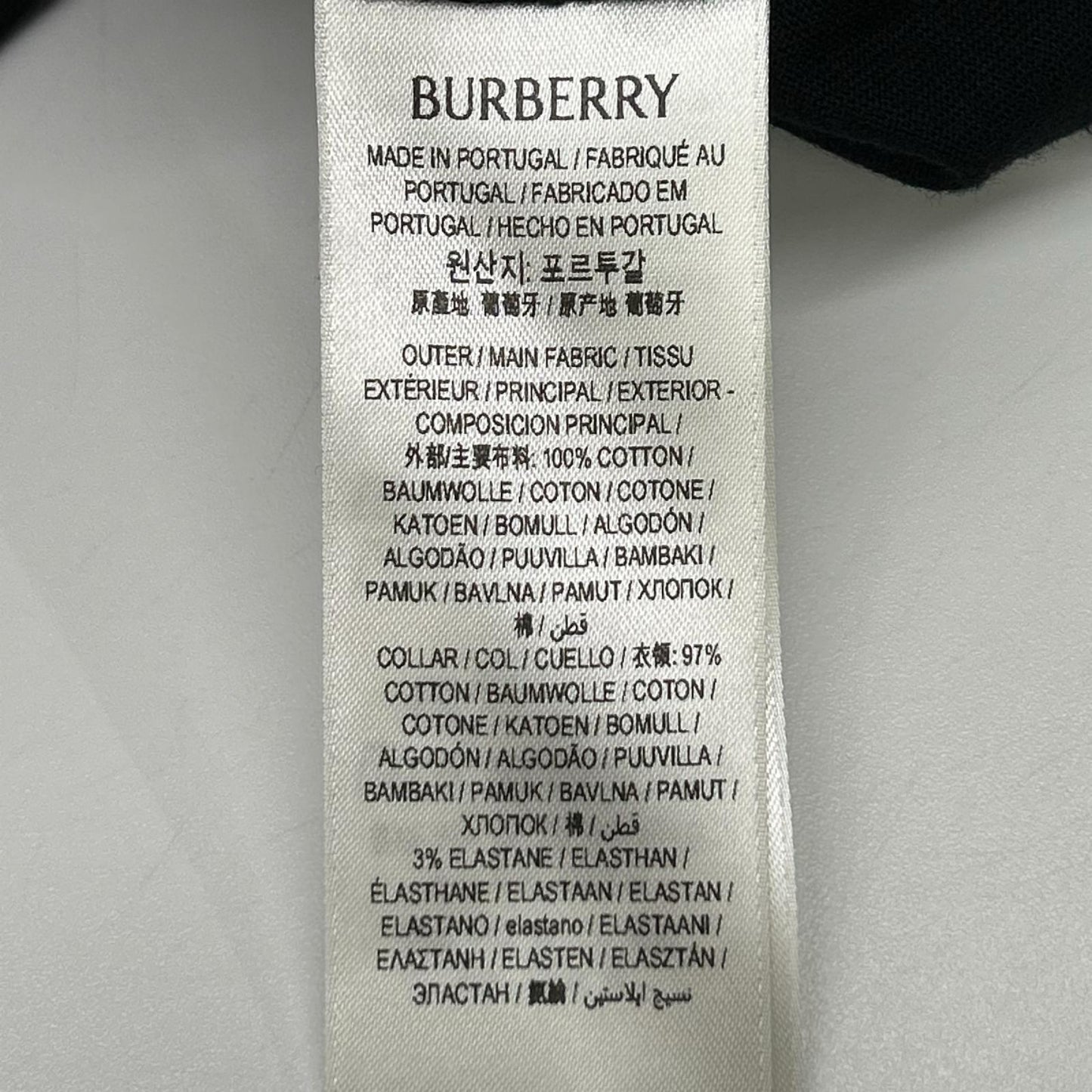 BURBERRY Black Nova Check EKD T-Shirt Size XS