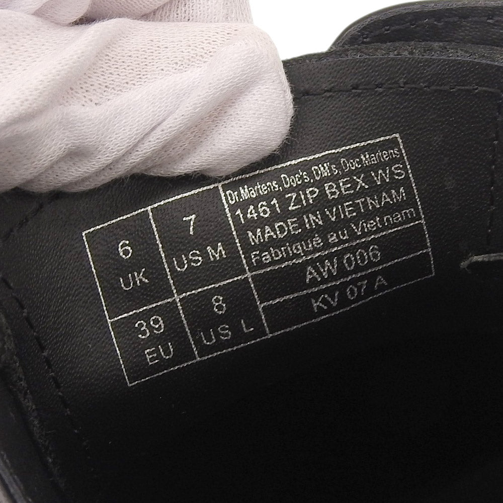 Dr.Martens 1461 Zip Bex 3-Hole Sneakers Black Size 6(UK)