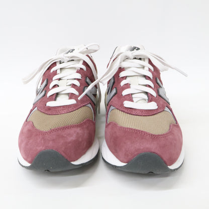 NEW BALANCE Burgundy MT580ECA Suede Mesh Sneakers Size 8