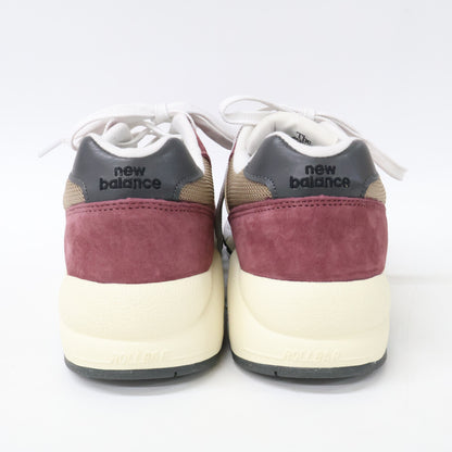 NEW BALANCE Burgundy MT580ECA Suede Mesh Sneakers Size 8