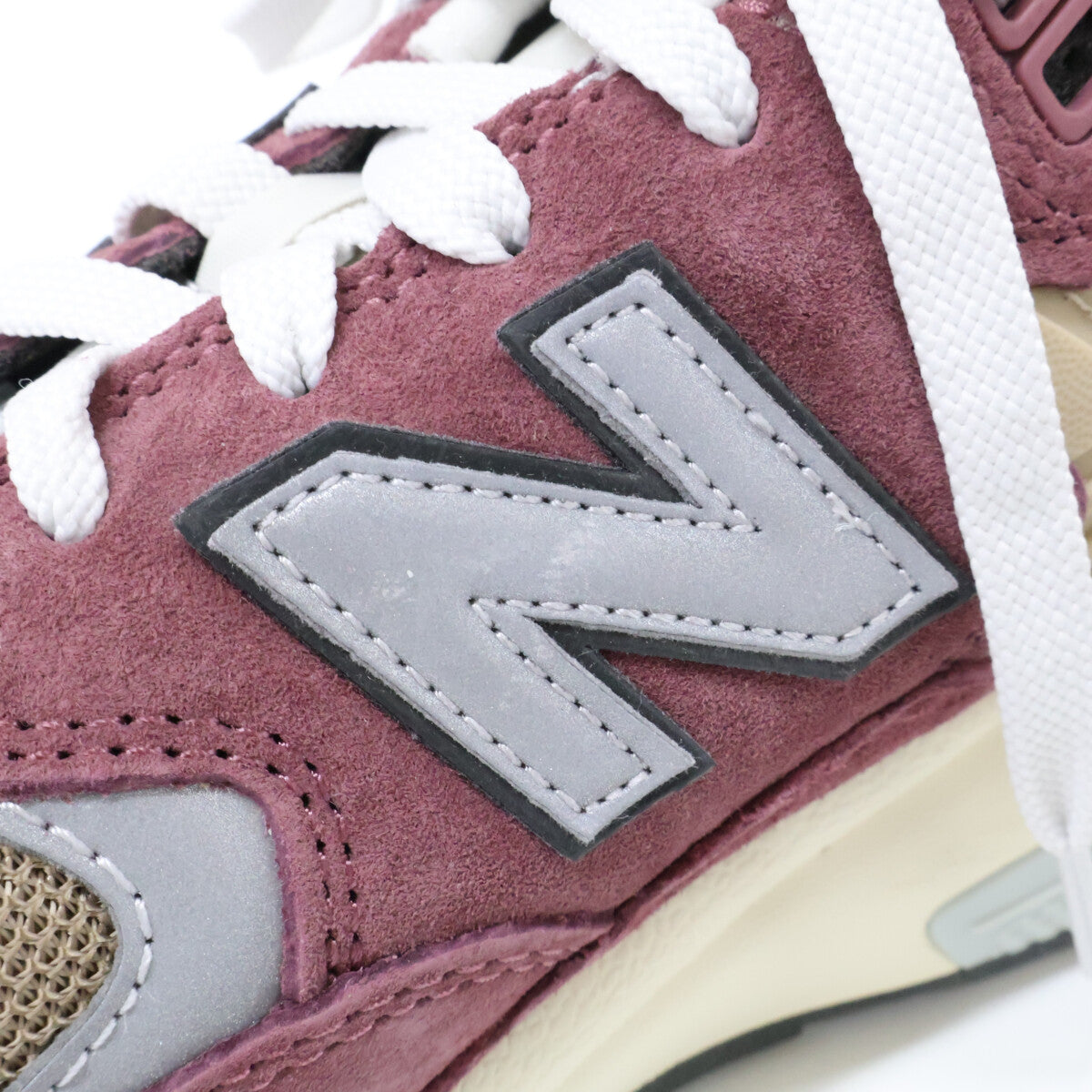 NEW BALANCE Burgundy MT580ECA Suede Mesh Sneakers Size 8