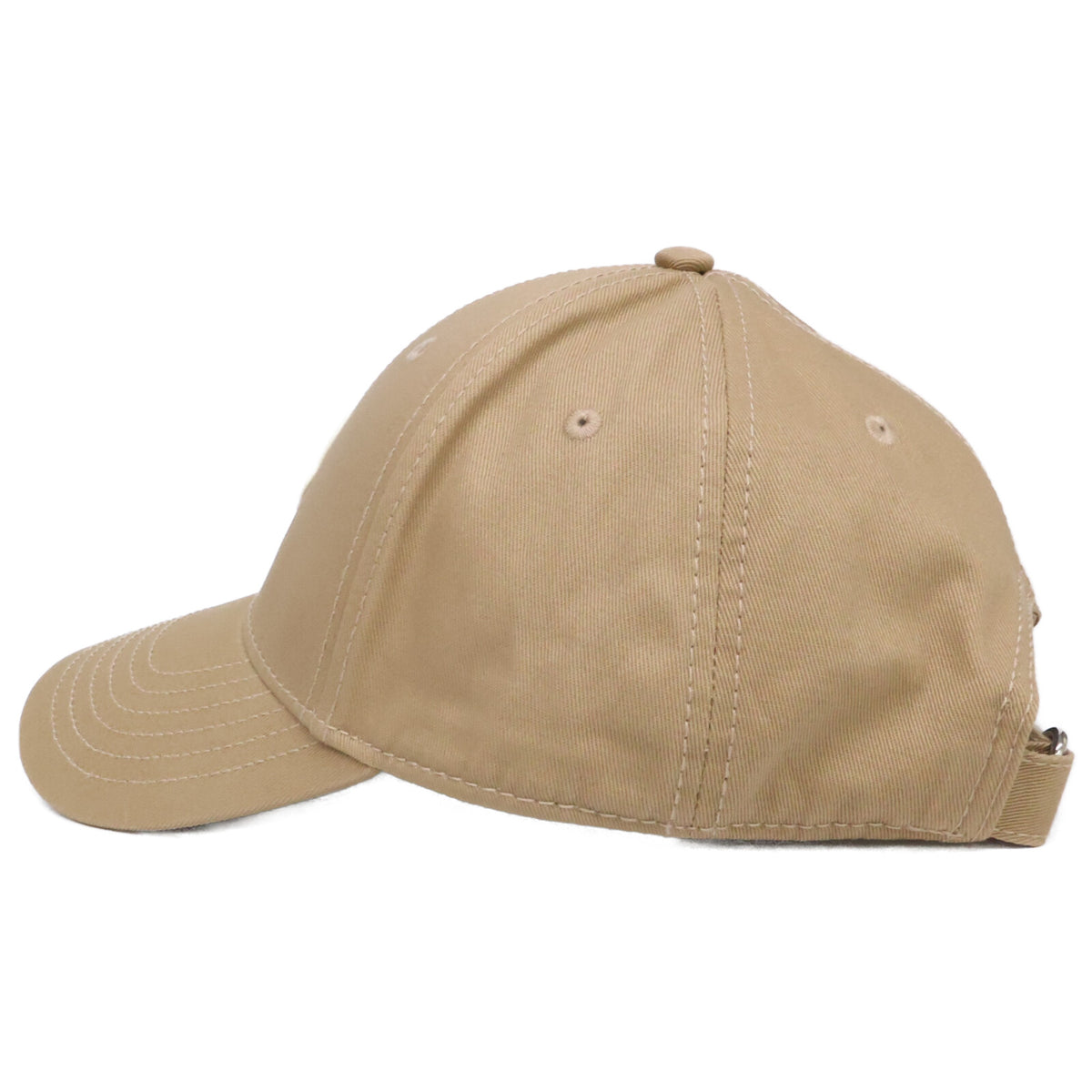 MONCLER 25SS Cotton 6-Panel Logo Patch Baseball Cap Beige
