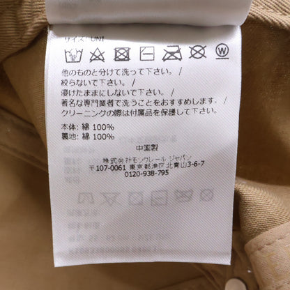 MONCLER 25SS Cotton 6-Panel Logo Patch Baseball Cap Beige