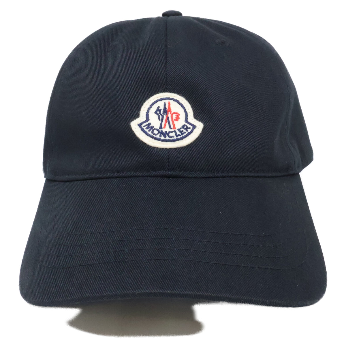 MONCLER 2023 Logo Patch 6 Panel Baseball Cap Black