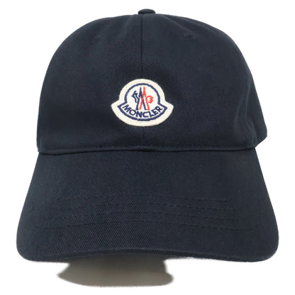 MONCLER 2023 Logo Patch 6 Panel Baseball Cap Black