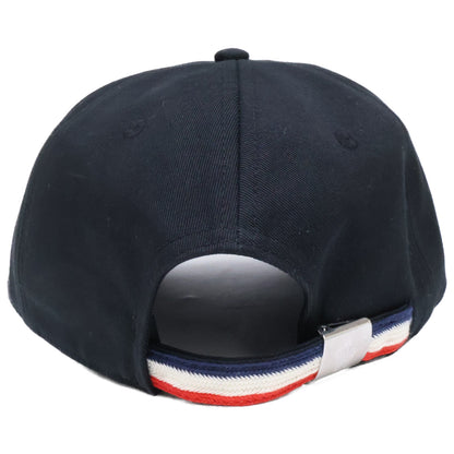 MONCLER 2023 Logo Patch 6 Panel Baseball Cap Black