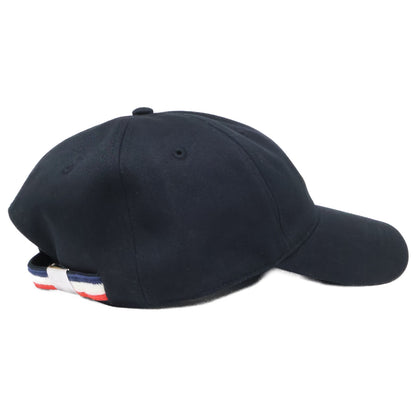 MONCLER 2023 Logo Patch 6 Panel Baseball Cap Black