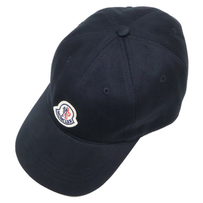 MONCLER 2023 Logo Patch 6 Panel Baseball Cap Black