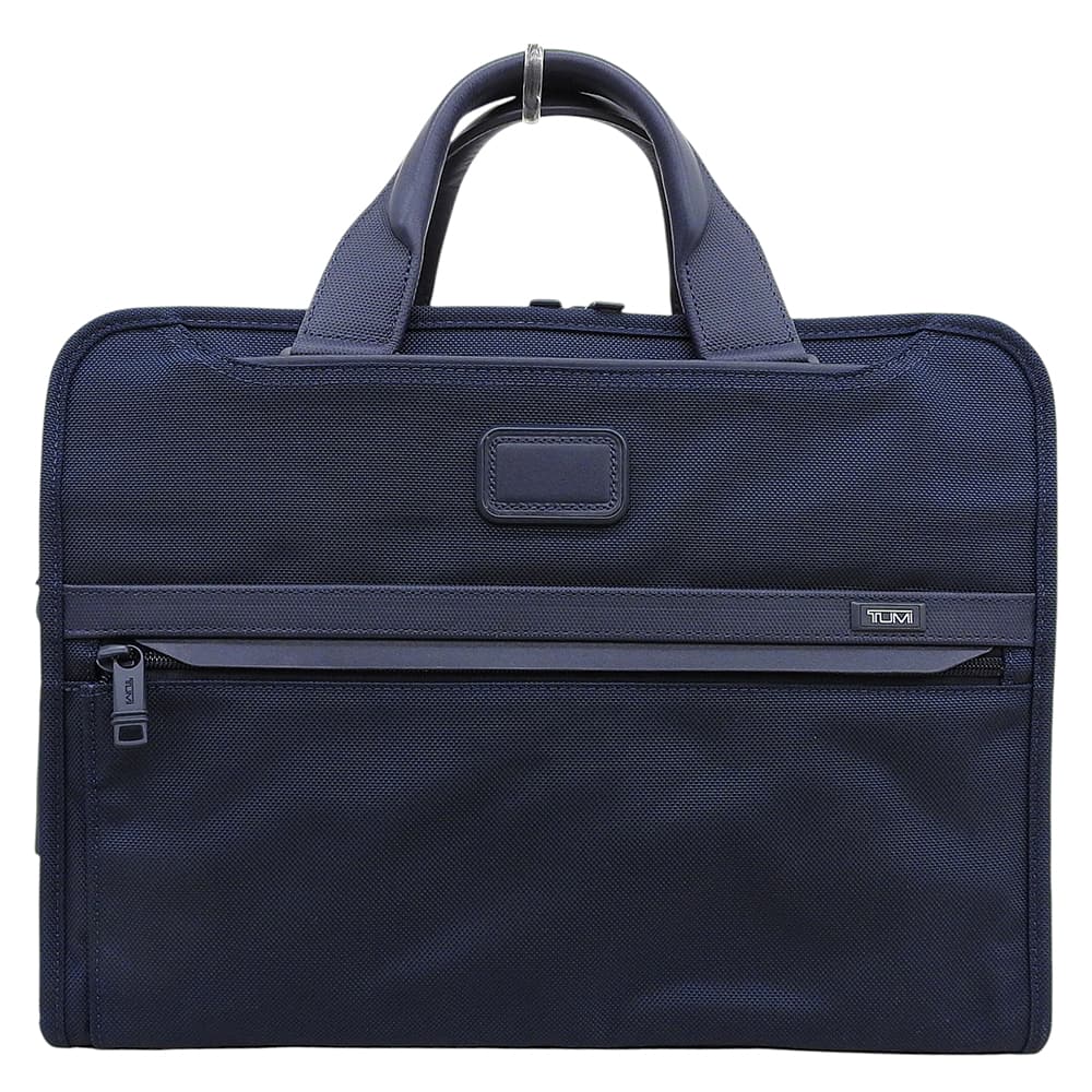 TUMI Alpha3 Slim Nylon Briefcase Navy