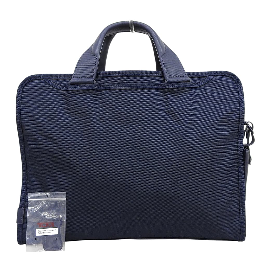 TUMI Alpha3 Slim Nylon Briefcase Navy