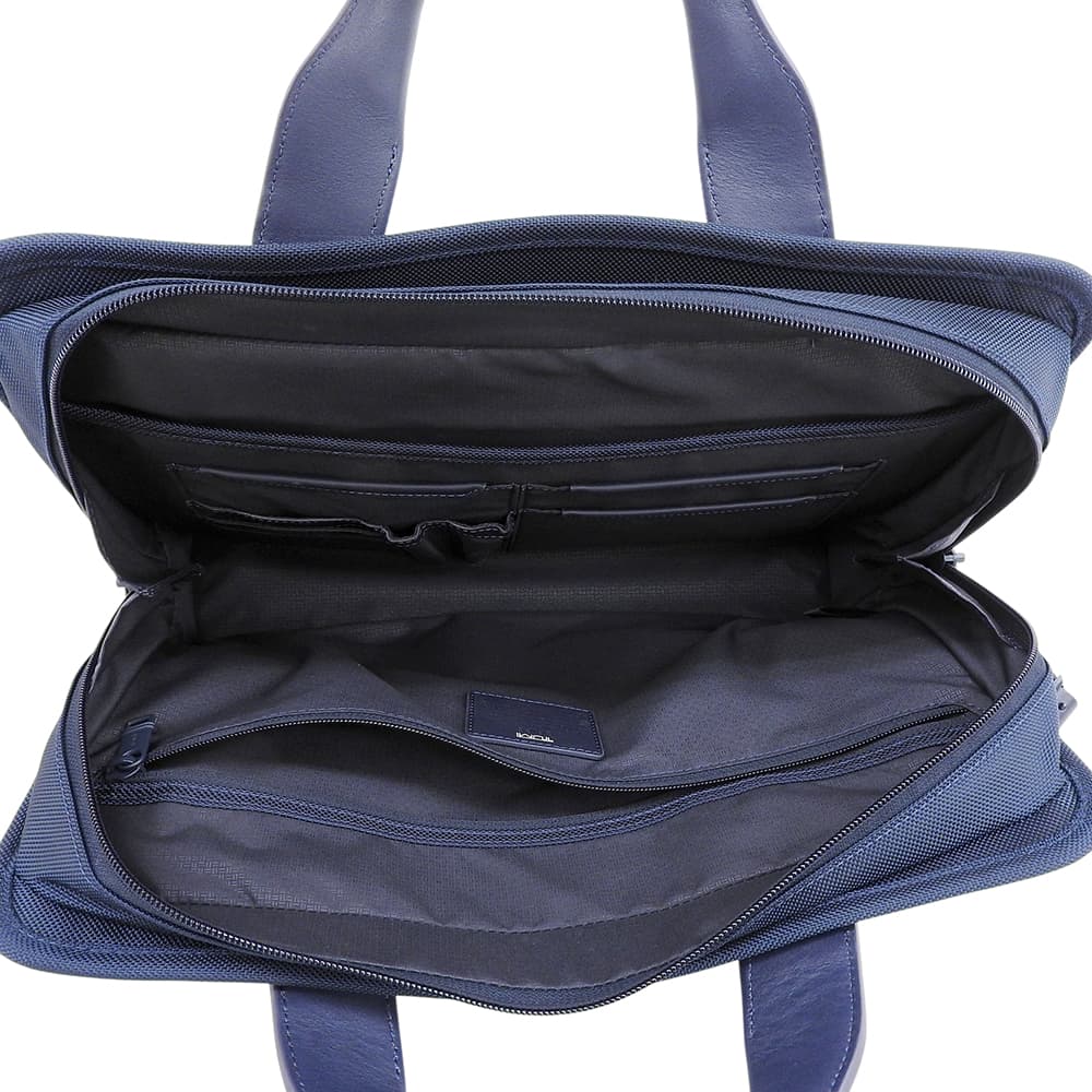 TUMI Alpha3 Slim Nylon Briefcase Navy