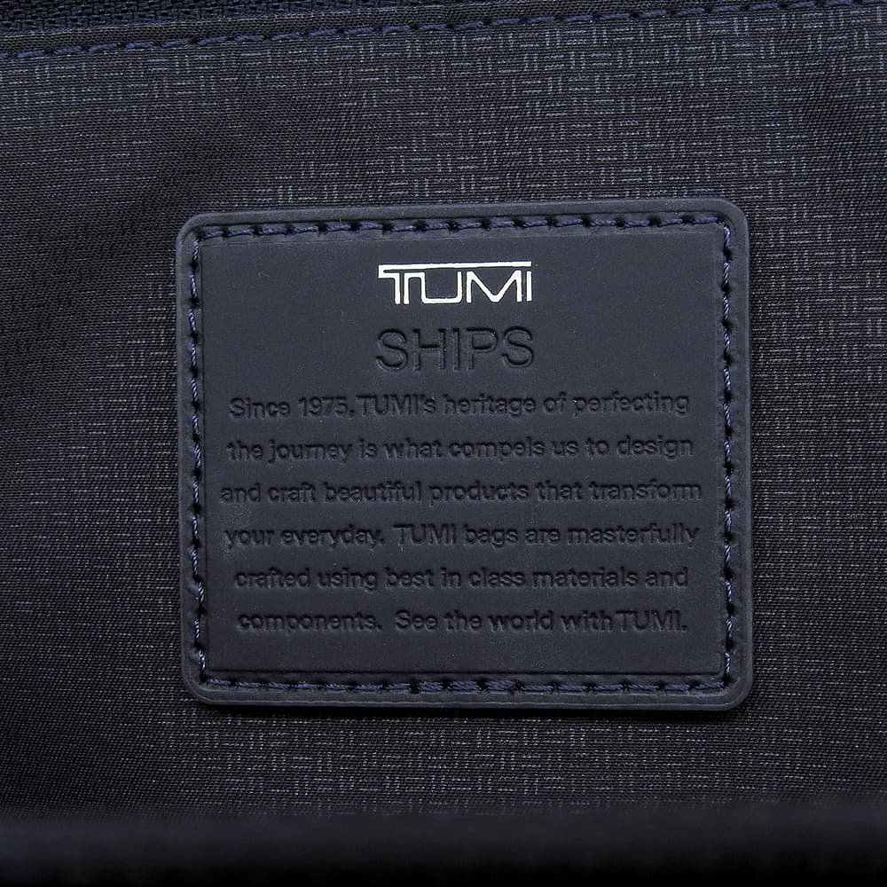 TUMI Alpha3 Slim Nylon Briefcase Navy