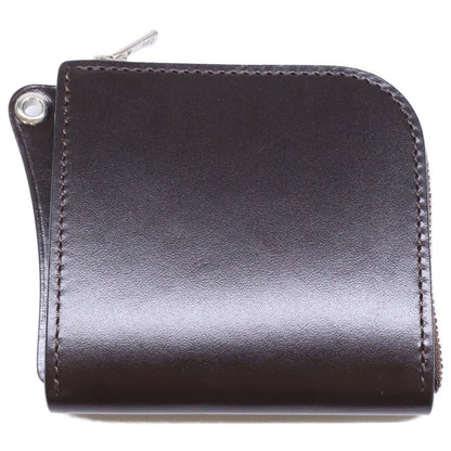 WILDSWANS ALARD Saddle Pull-up L-Zip Wallet Brown