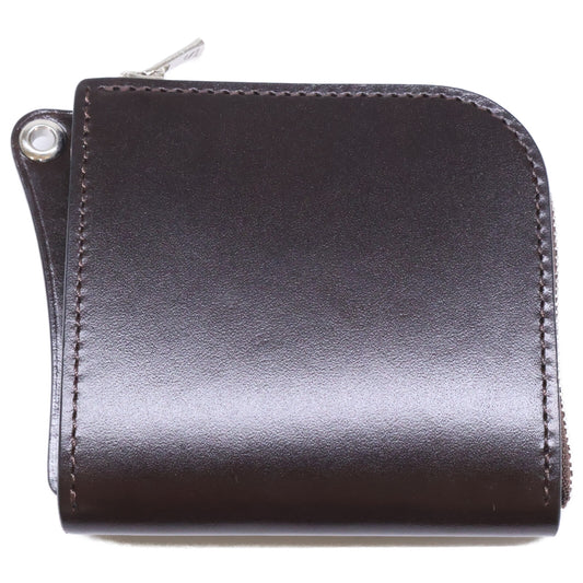 WILDSWANS ALARD Saddle Pull-up L-Zip Wallet Brown
