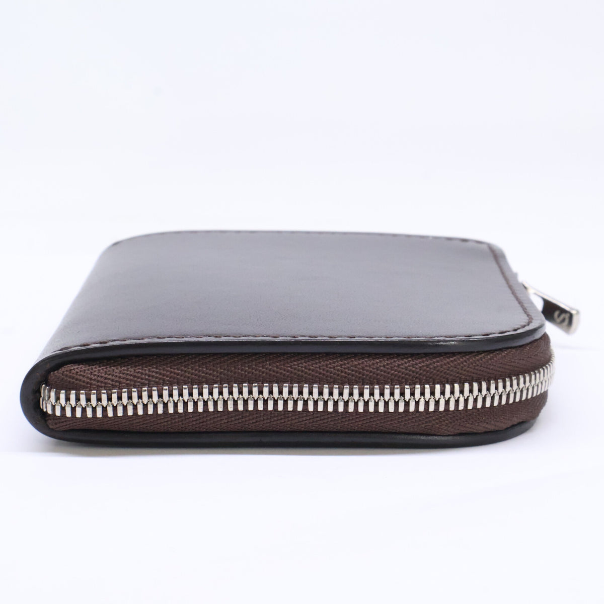 WILDSWANS ALARD Saddle Pull-up L-Zip Wallet Brown