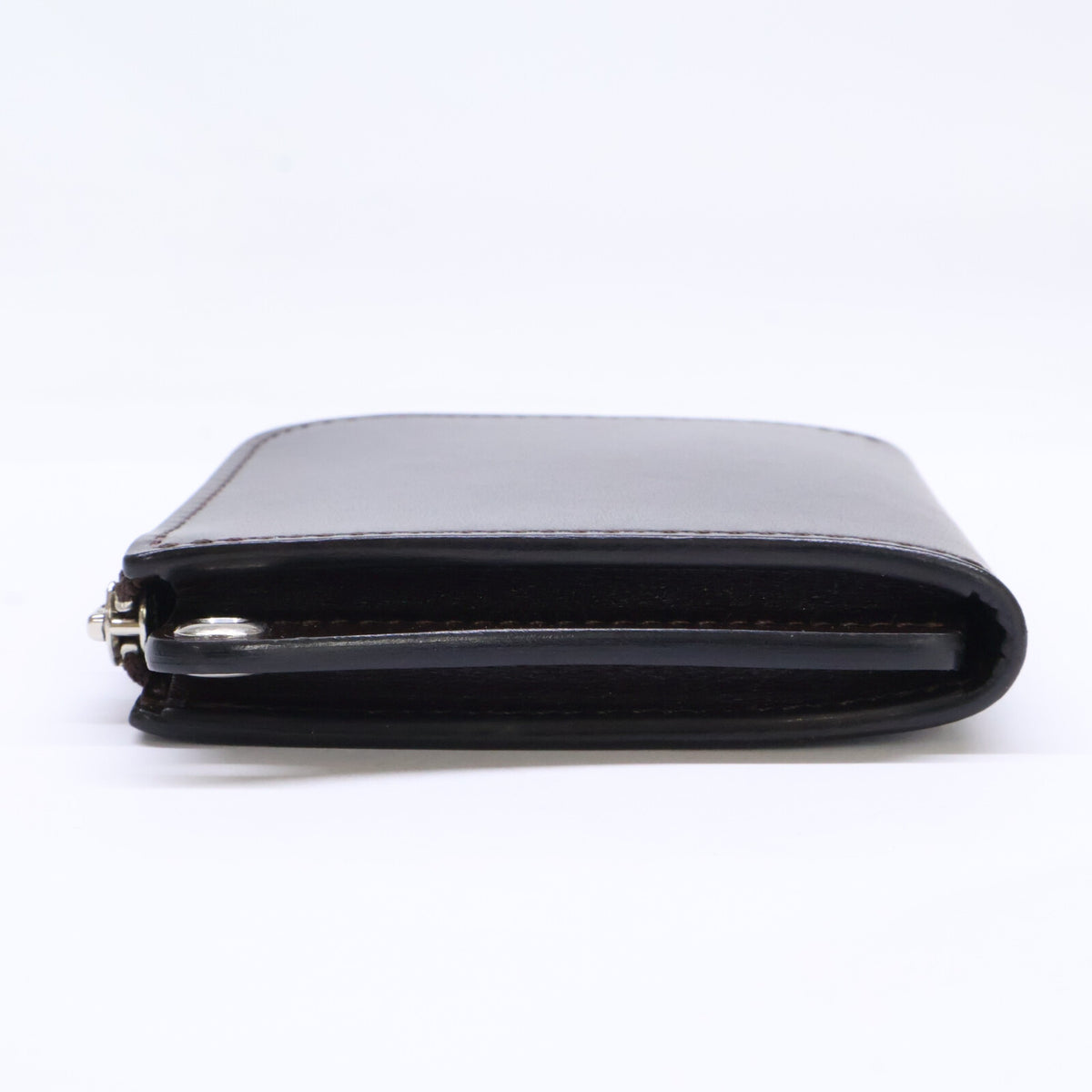 WILDSWANS ALARD Saddle Pull-up L-Zip Wallet Brown