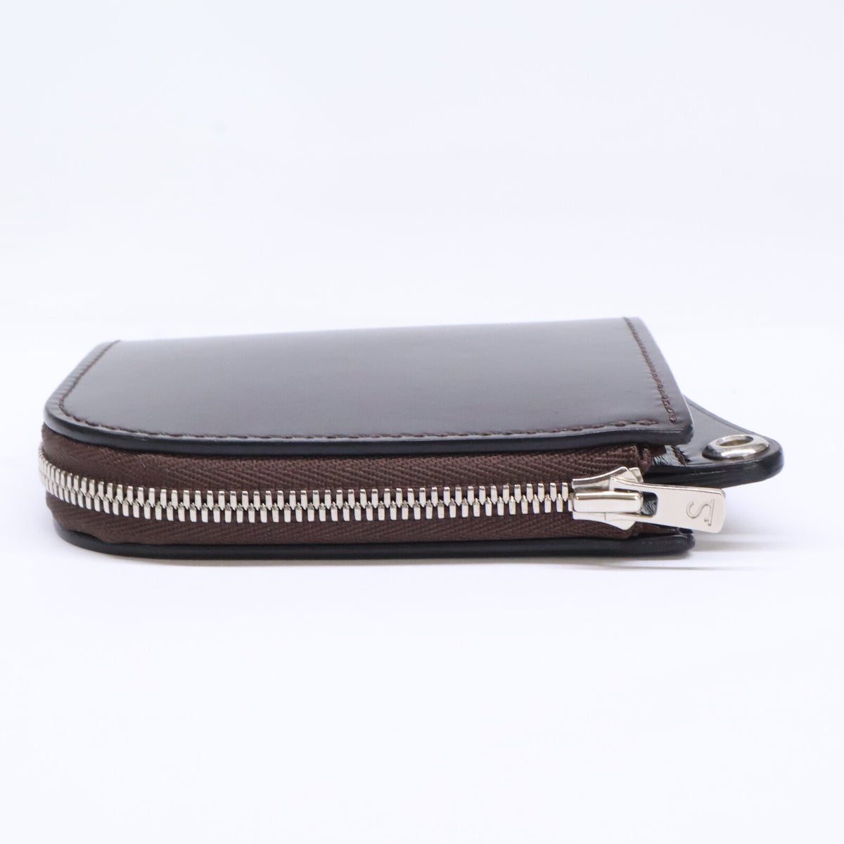 WILDSWANS ALARD Saddle Pull-up L-Zip Wallet Brown