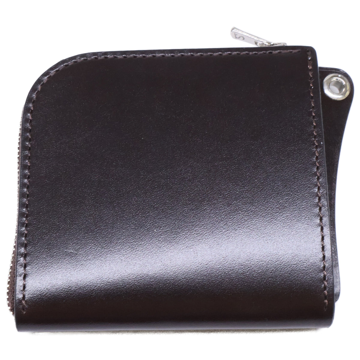 WILDSWANS ALARD Saddle Pull-up L-Zip Wallet Brown