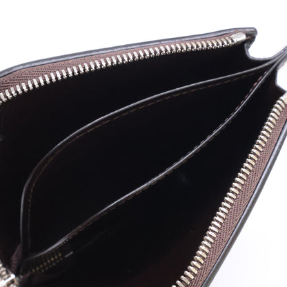 WILDSWANS ALARD Saddle Pull-up L-Zip Wallet Brown