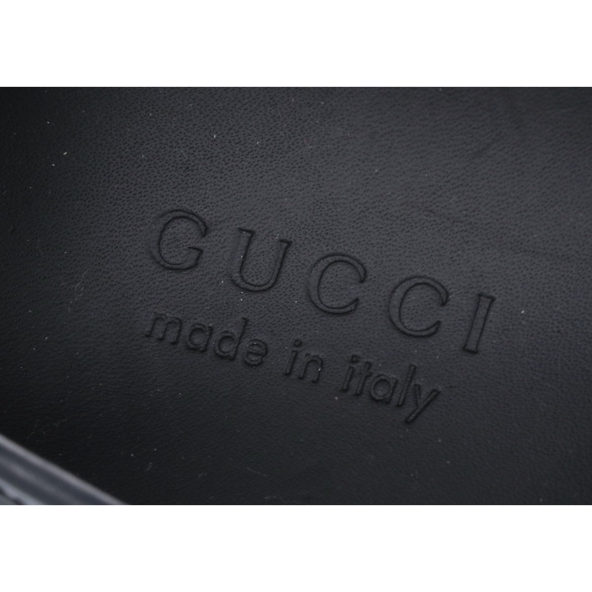 GUCCI Black Leather Shearling Loafers Size 6 1/2