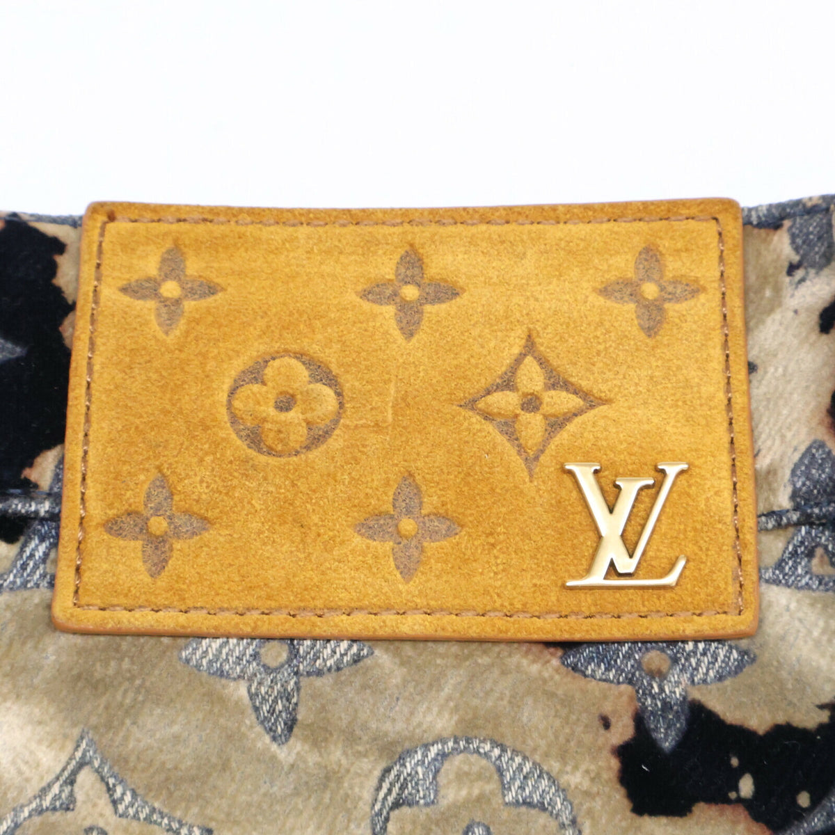 Louis Vuitton 24' Monogram Bleach Velour Pants Navy Size 34