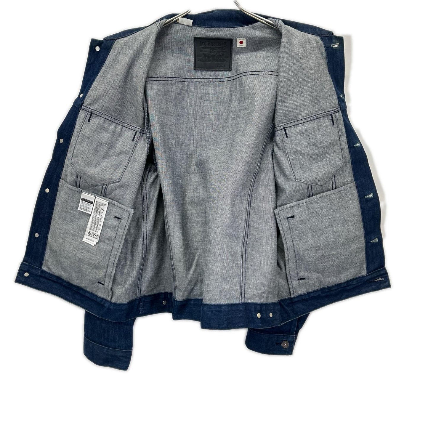 LEVI'S Blue Tab Type III Cotton Trucker Jacket Indigo Size L