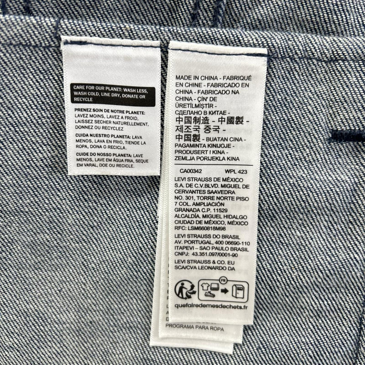 LEVI'S Blue Tab Type III Cotton Trucker Jacket Indigo Size L