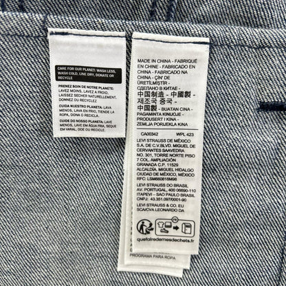 LEVI'S Blue Tab Type III Cotton Trucker Jacket Indigo Size L