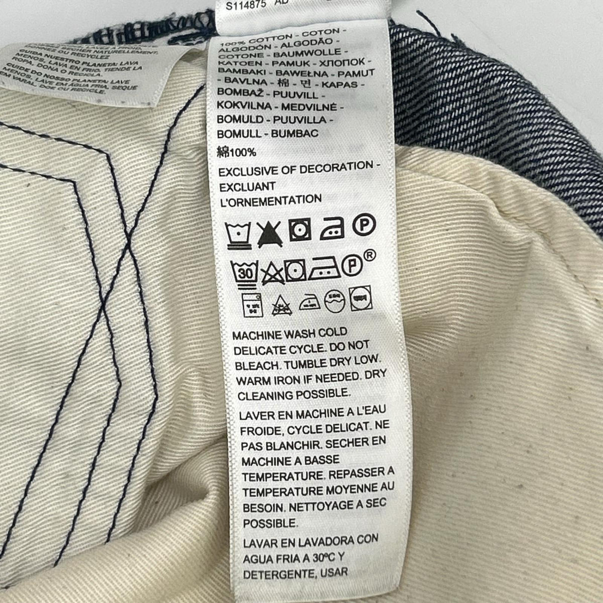 LEVI'S Blue Tab 505 Regular Fit Jeans Indigo Size 33×32
