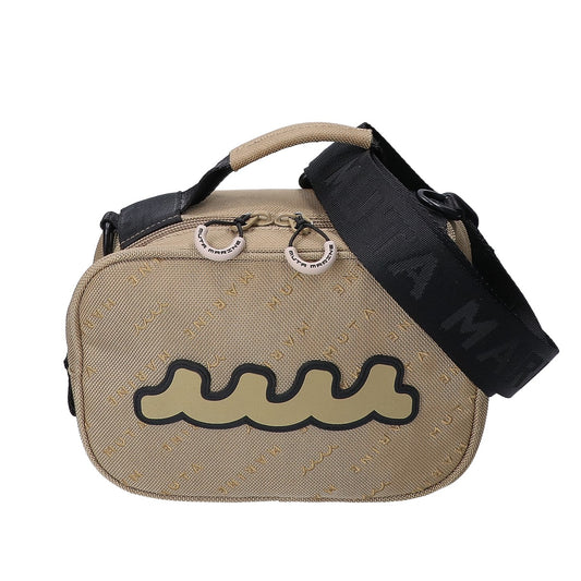 MUTA MARINE WAVE Nylon Mini Pouch Shoulder Bag Beige