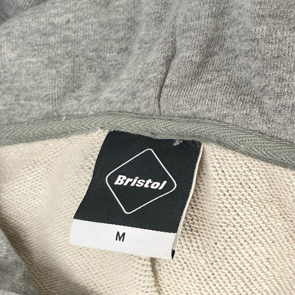 F.C.Real Bristol FCRB-190053 Gray Fire Logo Hoodie Size M