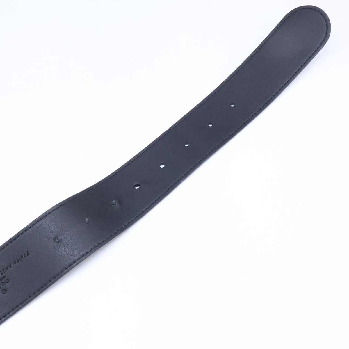 GUCCI Interlocking G Signature Leather Belt Black/Silver
