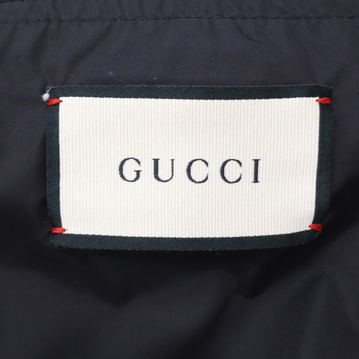 GUCCI GG Jacquard Hooded Down Jacket Black Size 50