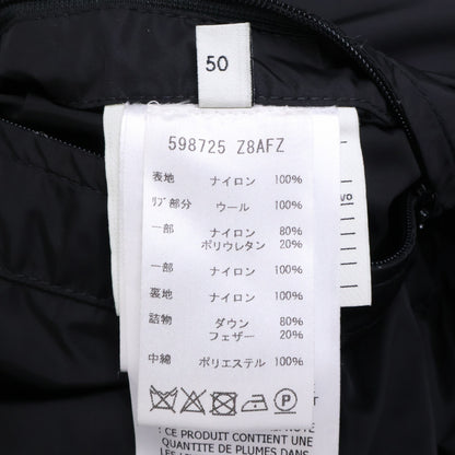 GUCCI GG Jacquard Hooded Down Jacket Black Size 50