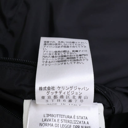 GUCCI GG Jacquard Hooded Down Jacket Black Size 50