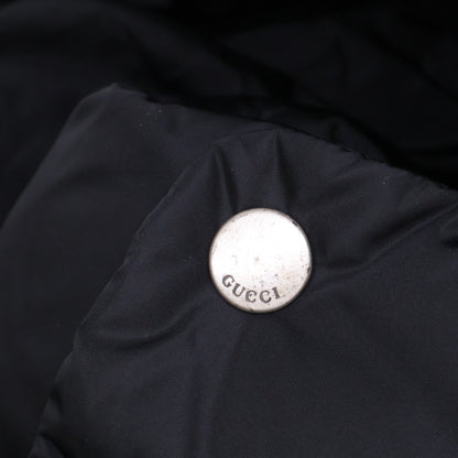 GUCCI GG Jacquard Hooded Down Jacket Black Size 50