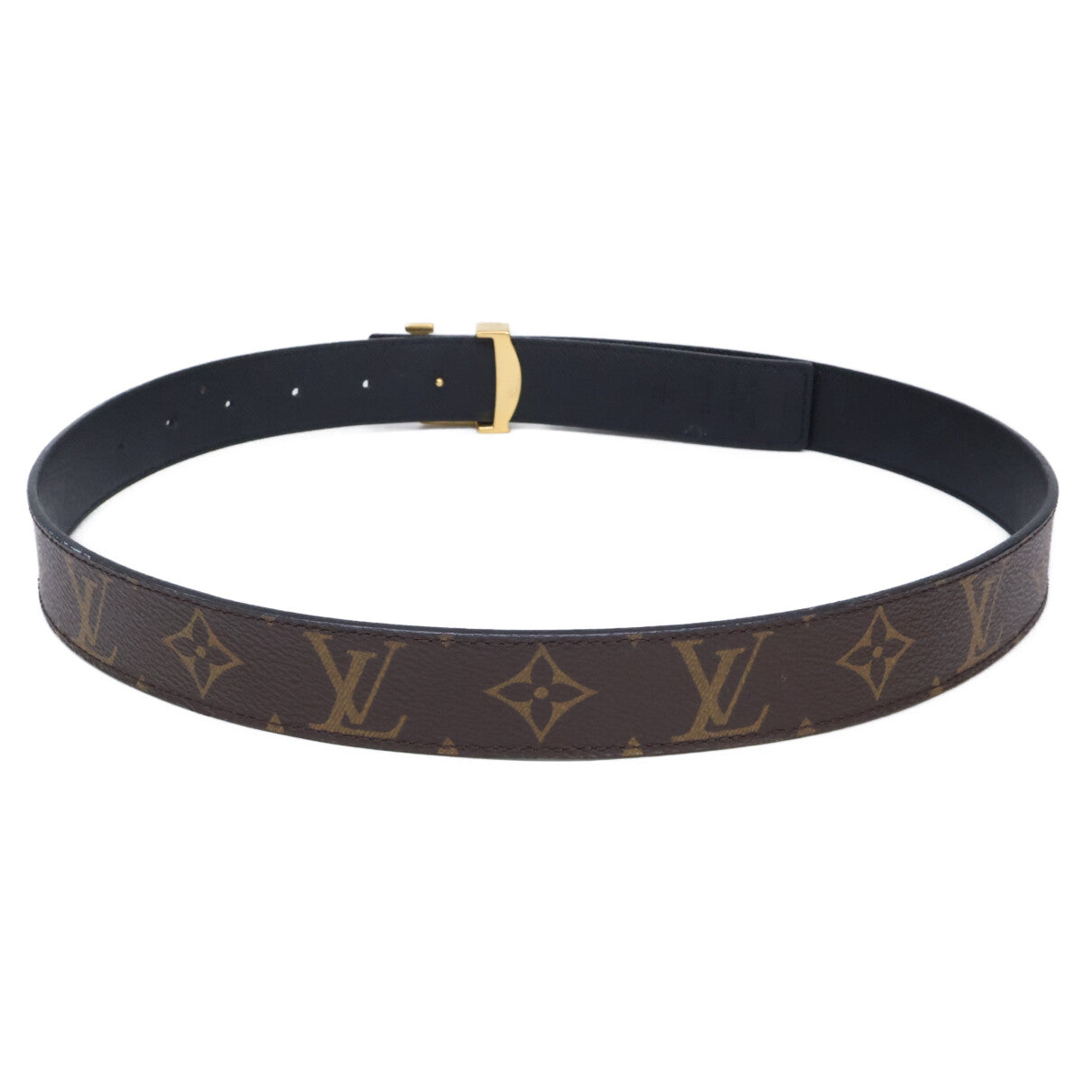 LOUIS VUITTON M9453 LV Initial Belt Brown Size 80/32