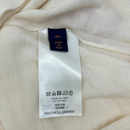 LOUIS VUITTON x NIGO Ivory Wool Turtleneck Sweater Size XS