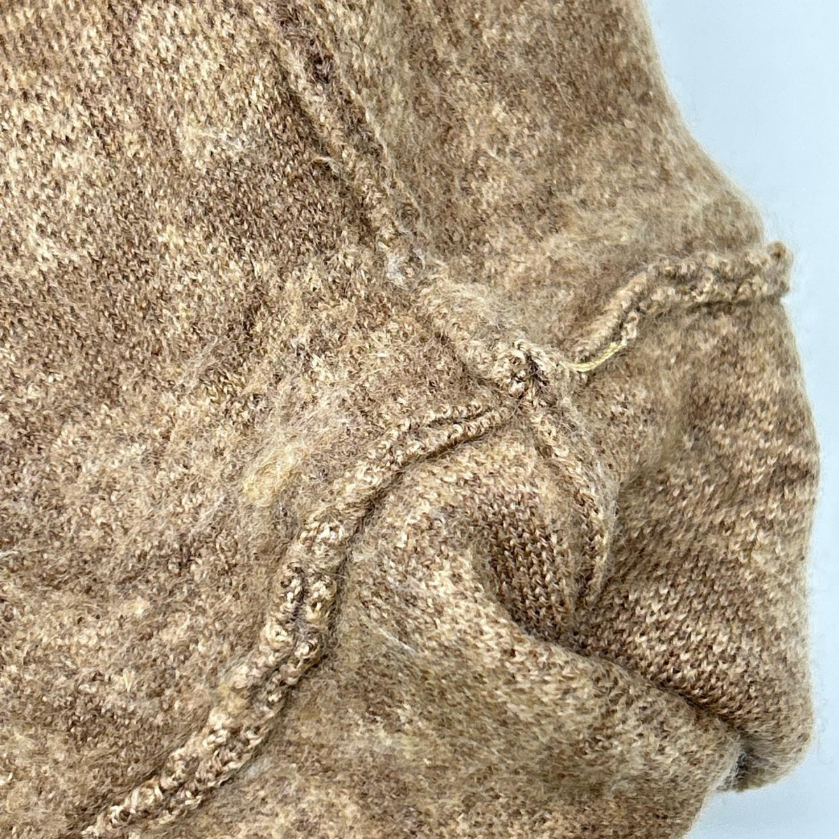 COACH Beige Signature All-Over Pattern Wool Knit Size L