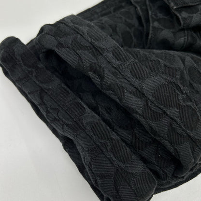 COACH Black Signature Denim Jeans Size 34