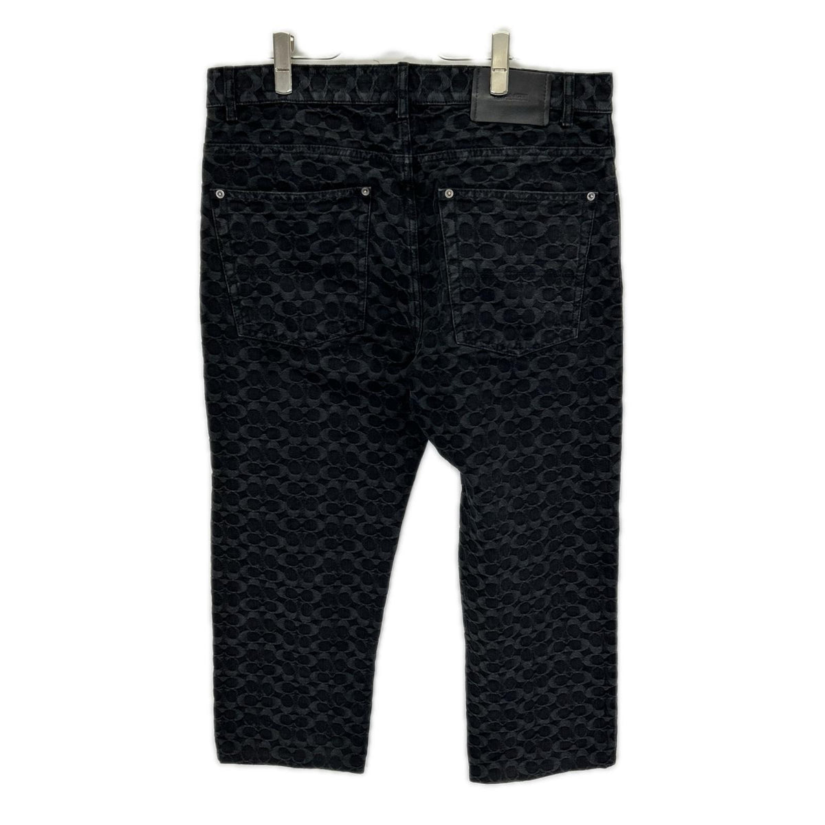 COACH Black Signature Denim Jeans Size 34