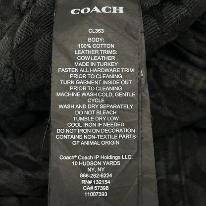 COACH Black Signature Denim Jeans Size 34