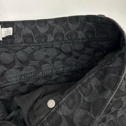 COACH Black Signature Denim Jeans Size 34