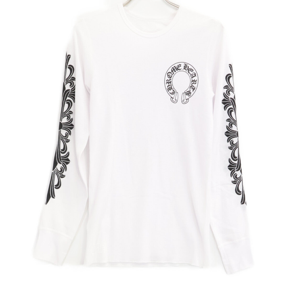 Chrome Hearts Horseshoe Thermal Long Sleeve T-Shirt White Size M
