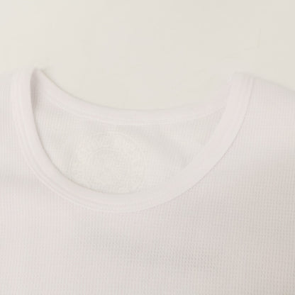 Chrome Hearts Horseshoe Thermal Long Sleeve T-Shirt White Size M