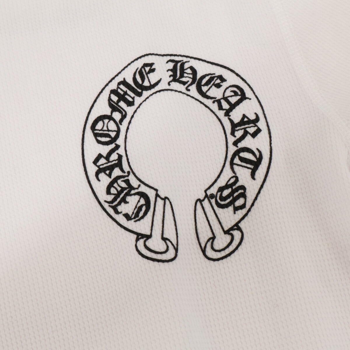 Chrome Hearts Horseshoe Thermal Long Sleeve T-Shirt White Size M