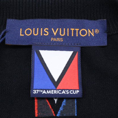 LOUIS VUITTON 24 Embellished America's Sweater Black Size L