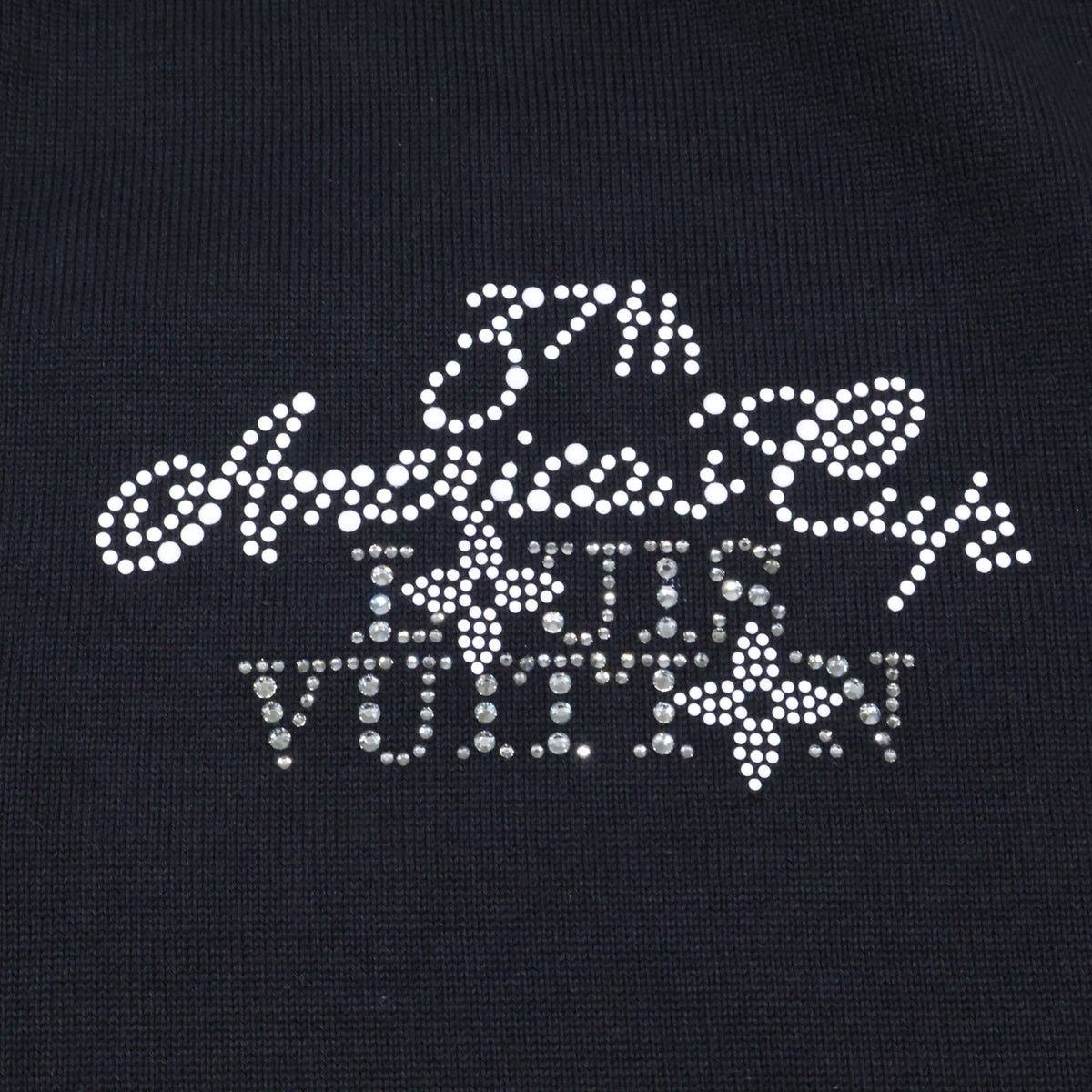 LOUIS VUITTON 24 Embellished America's Sweater Black Size L