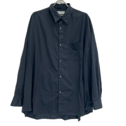 Graphpaper 24AW Silicon Poplin Oversized Shirt Black Size 2